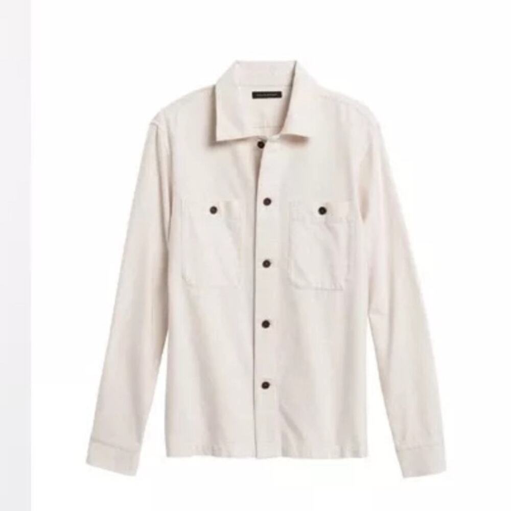 *New w/ Tags* Banana Republic Men's Heavy Flannel Button Up Shirt size Medium T
